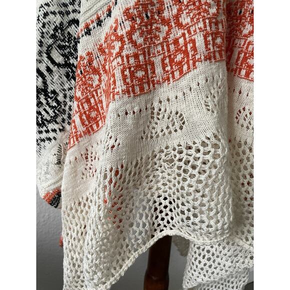 Anthropologie Sleeping on Snow Dress Crochet Asymmetric Print Knit - Picture 12 of 14